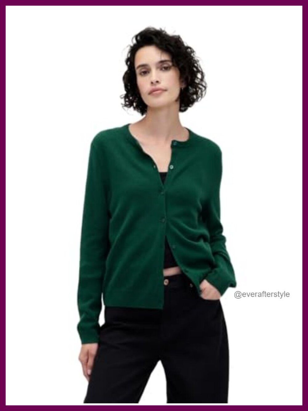 Women's Cashsoft Cropped Cardigan Lightweight Knit Button Front Long Sleeve